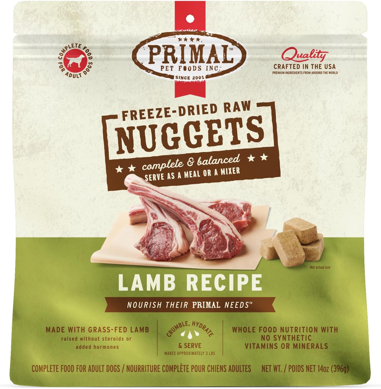 Primal Canine Lamb Freeze-Dried Formula – 14oz