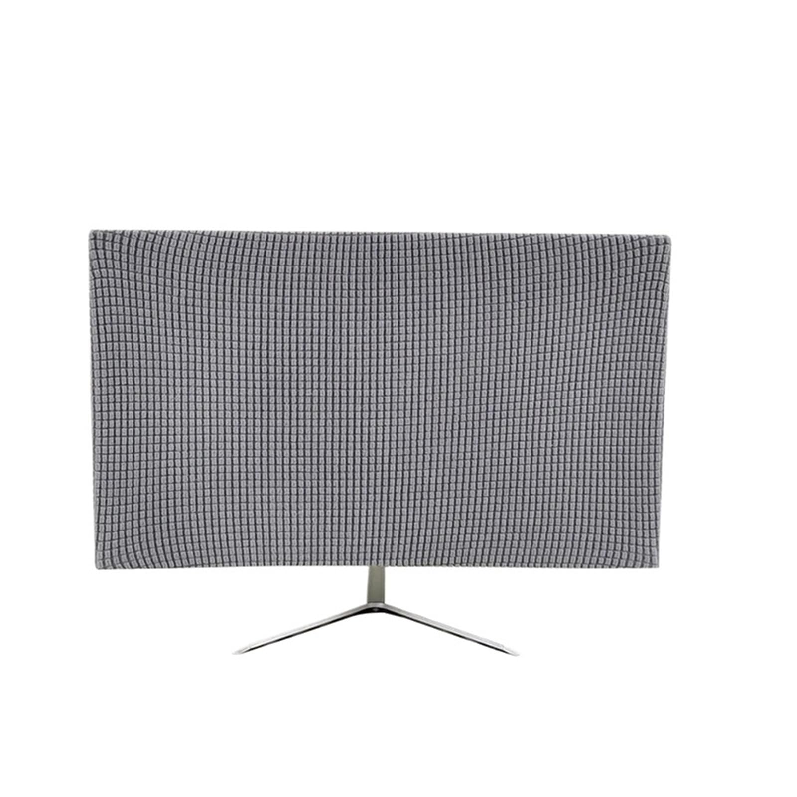 Wwyyzayc Color-01 For 27Inch Computer Monitor Cover Sleeve Case Solid Color Elastic Home Office Desktop Screen Protector Covers(Color-01)