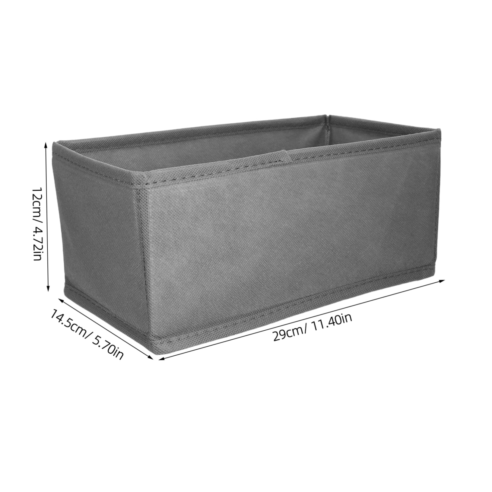 Didiseaon 6pezzi Tessuto Organizer Biancheria Intima Divisori per Coperchio Scatole di Separazione per Guardaroba Contenitori per Riporre Vestiti Calzini e Biancheria Intima
