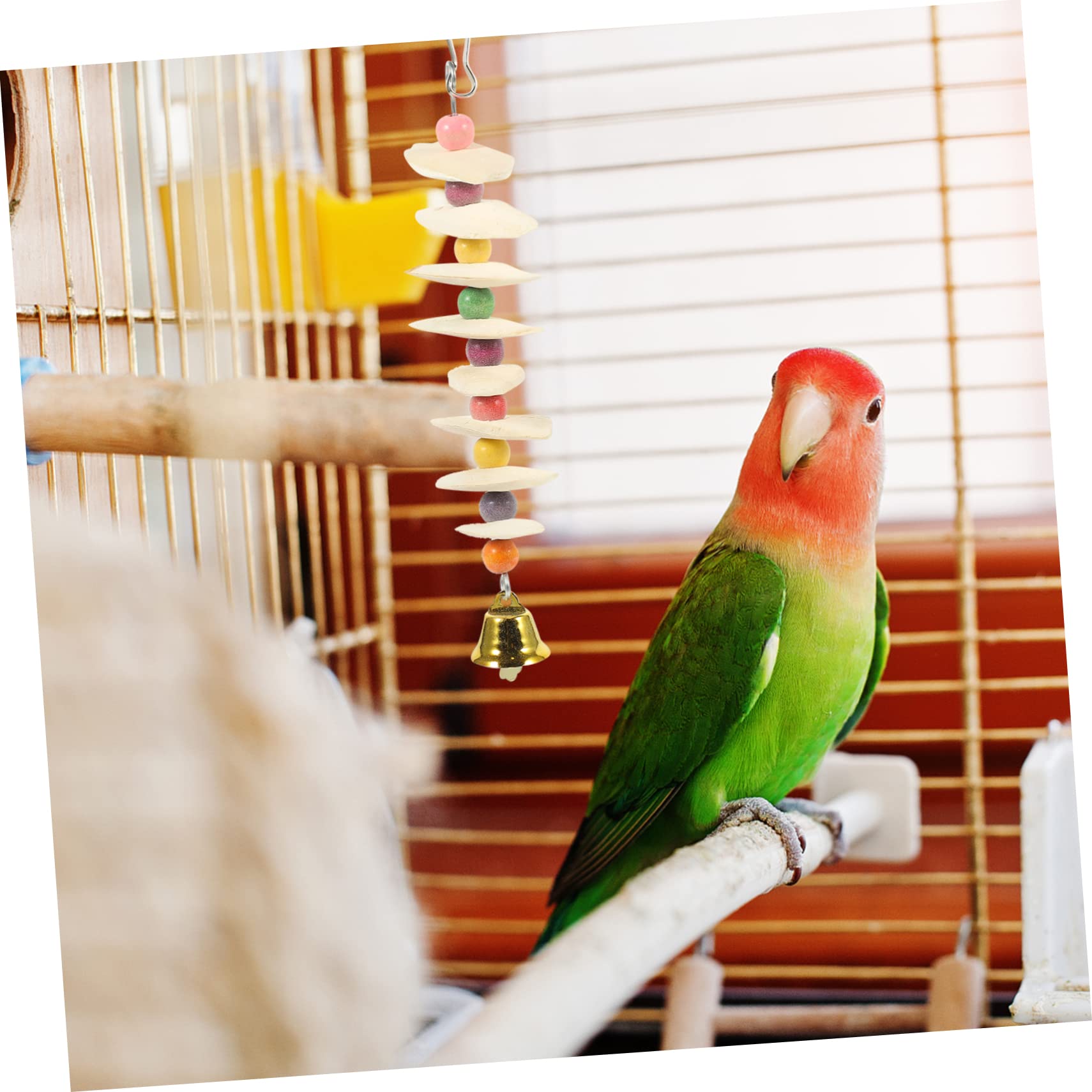 BESPORTBLE 5stücke Vogelspielzeug Aus Für Papageien Langlebiges Kauspielzeug Für Wellensittiche Und Kleinvögel Für Beschäftigung Und Zahnpflege Mit Hängendem Design Und Hochwertigen