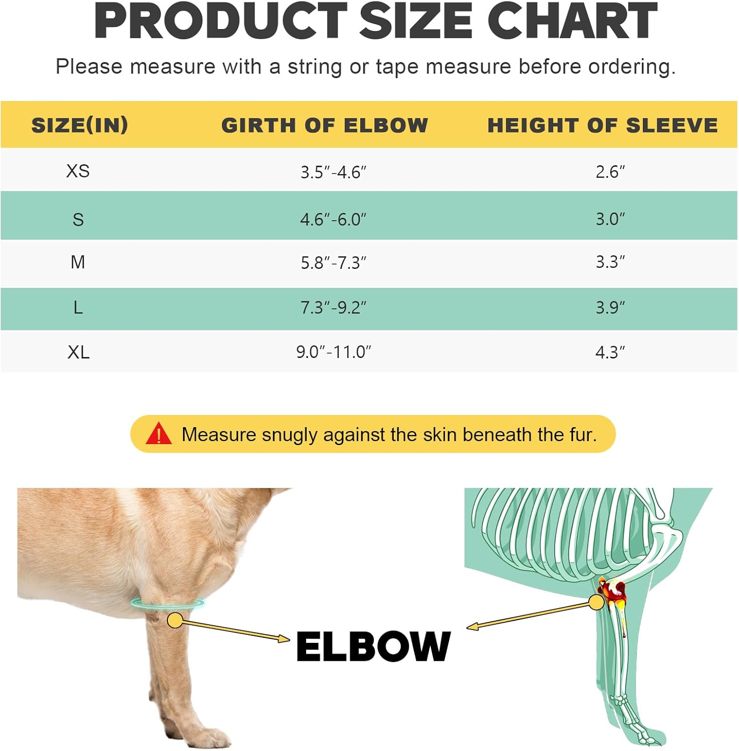 Dog Elbow Brace with Metal Splint,Hygroma Elbow Protector Pads for Dogs Shoulder Callus, Arthritis, Dysplasia, Dislocation, Pressure Sores, Support Front Leg Wrap(Both Left & Right)