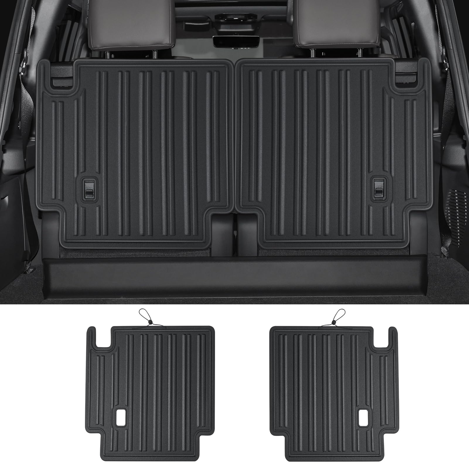 Seat Back Protective Pad for 2024 2025 Toyota Land Cruiser 250 1958 Rear Seat Anti-Kick Scratch Board TPE Environmental Material Internal Modification Accessories (6 Seats/Three Rows)