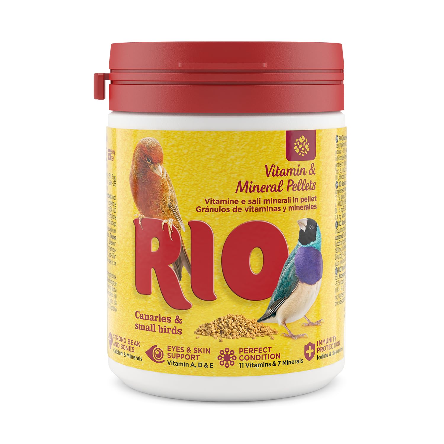 Rio Vitamin And Mineral Pellets For Canaries, Exotic Birds Other Small 120G