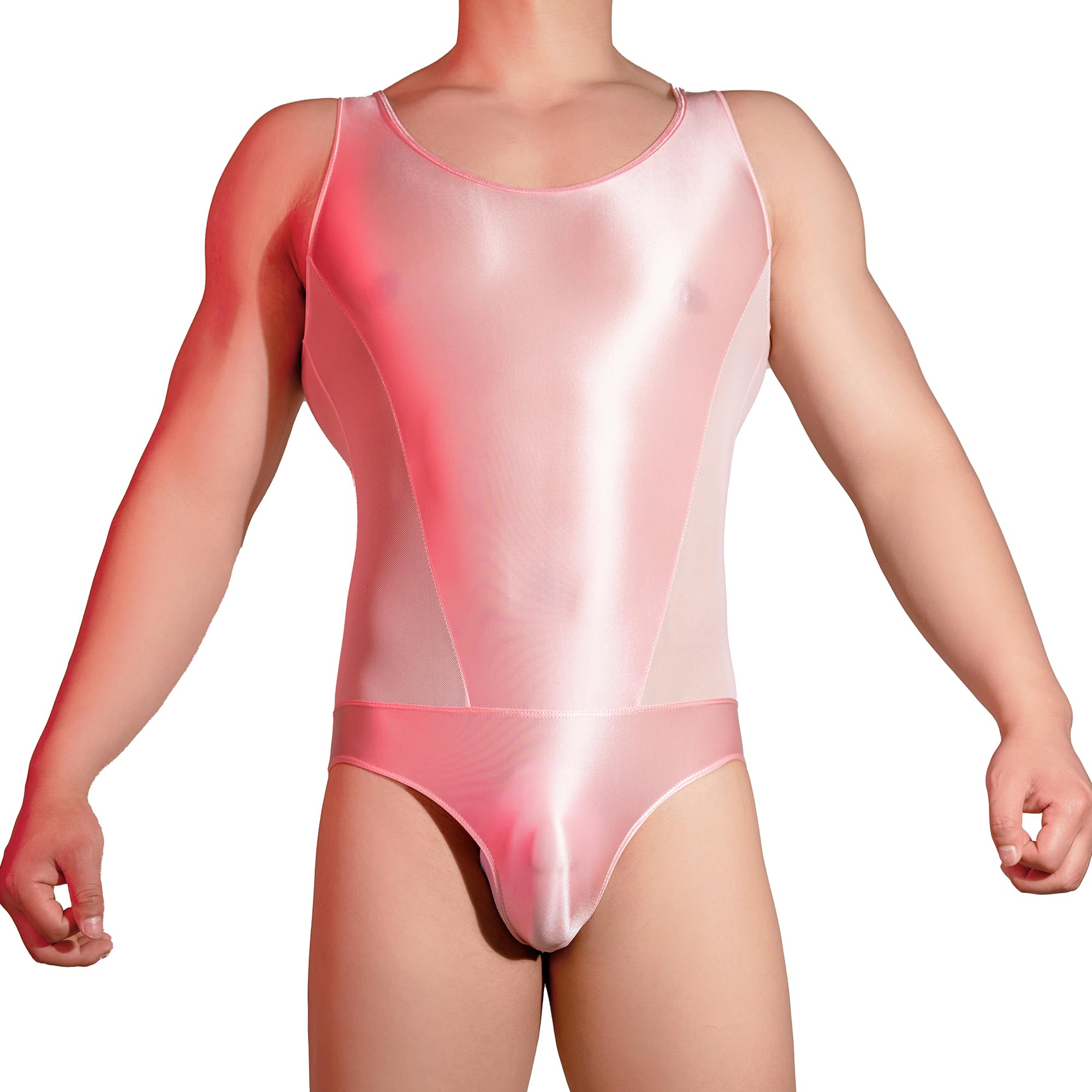 YOOBNG Mens Wrestling Singlet Mesh Straped Bodysuit See Through Leotards for Clubwear โ image 1