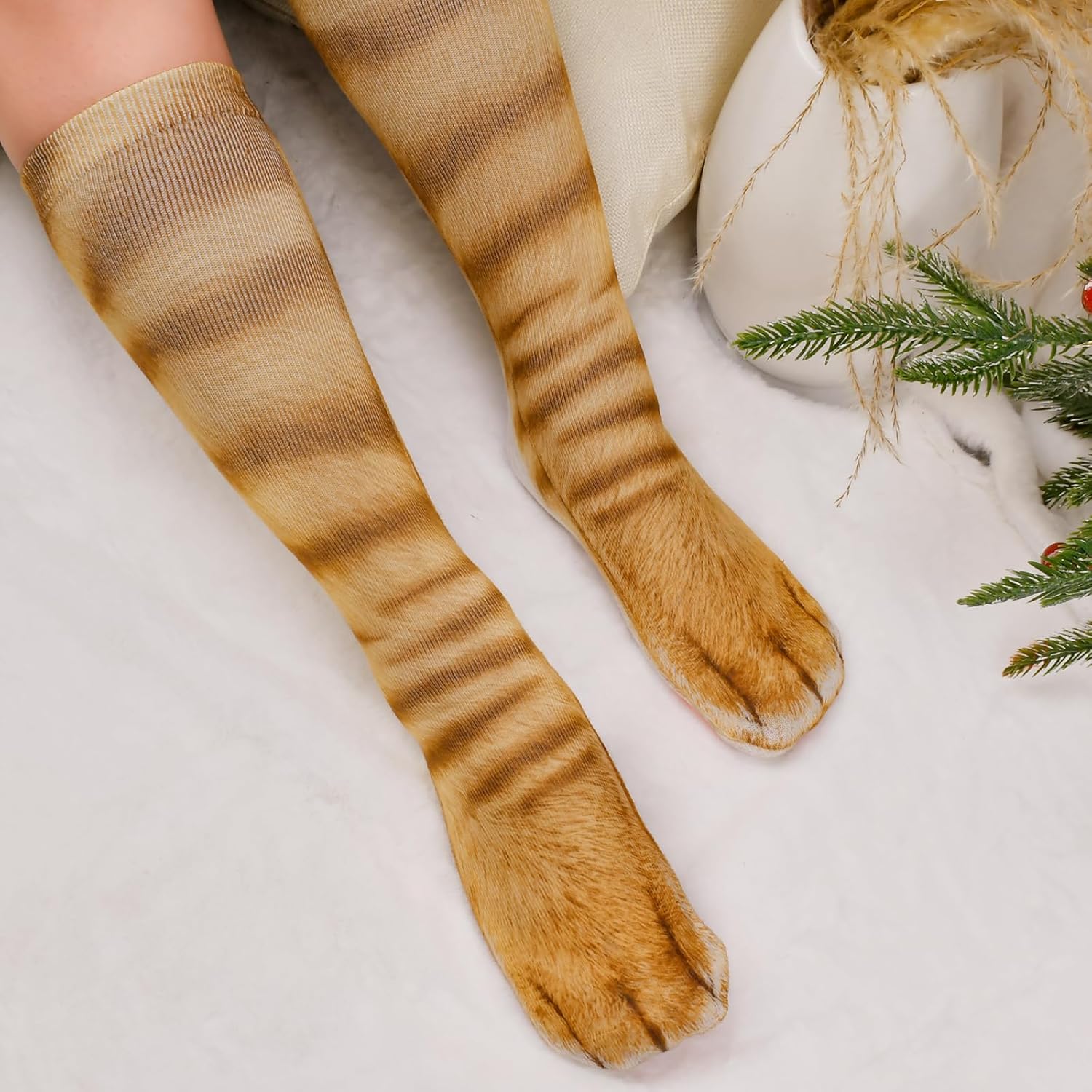 FilmHoo Valentines Day Gifts for Him Teens Her Funny Animal Paw Socks Gag Gifts Stocking Stuffers for Men Women - Image 6