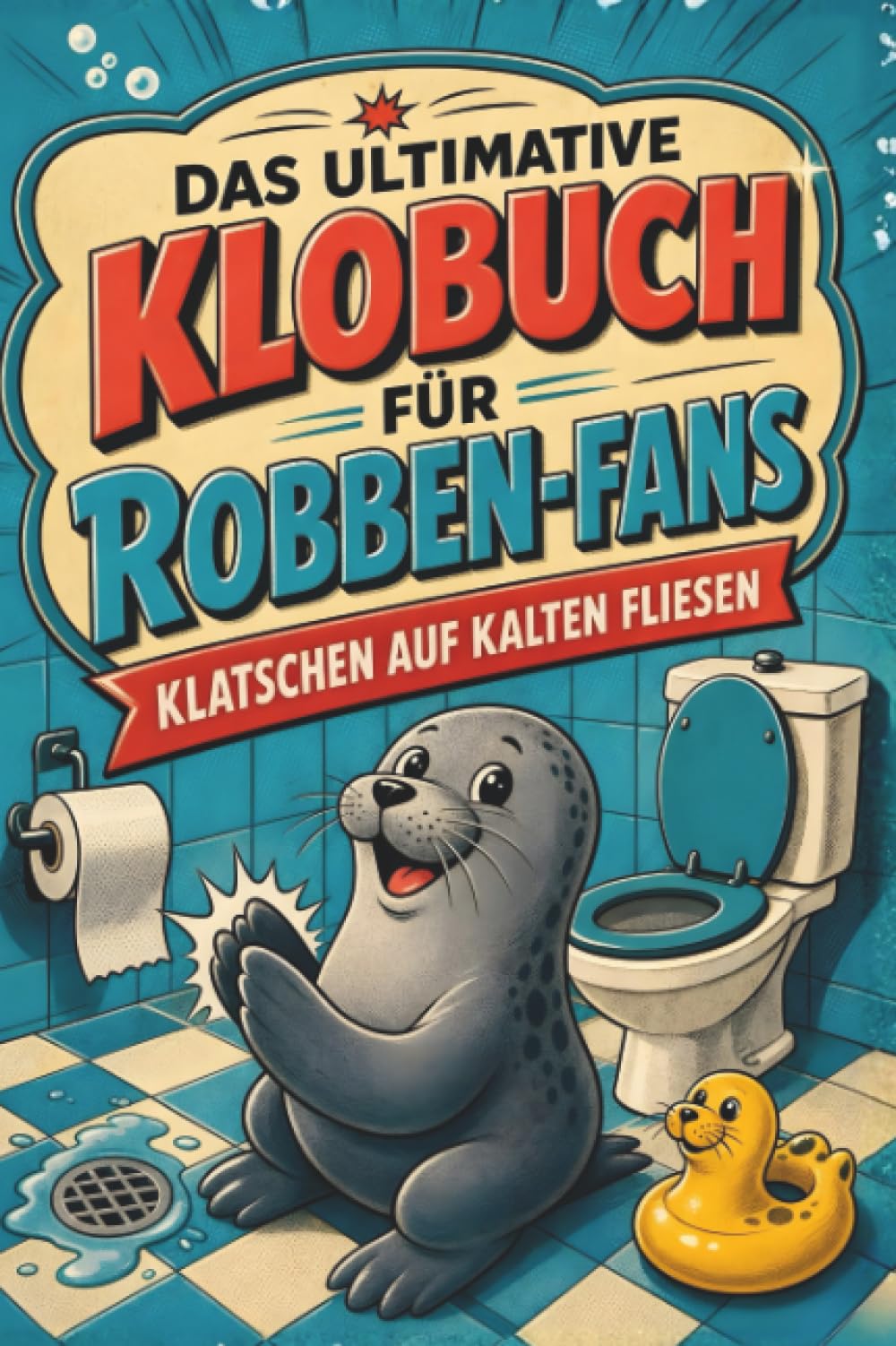 Das ultimative Klobuch für Robben-Fans: Klatschen auf kalten Fliesen. Lustiges Geschenk für Fans von Robben, Seehunden und Nordsee