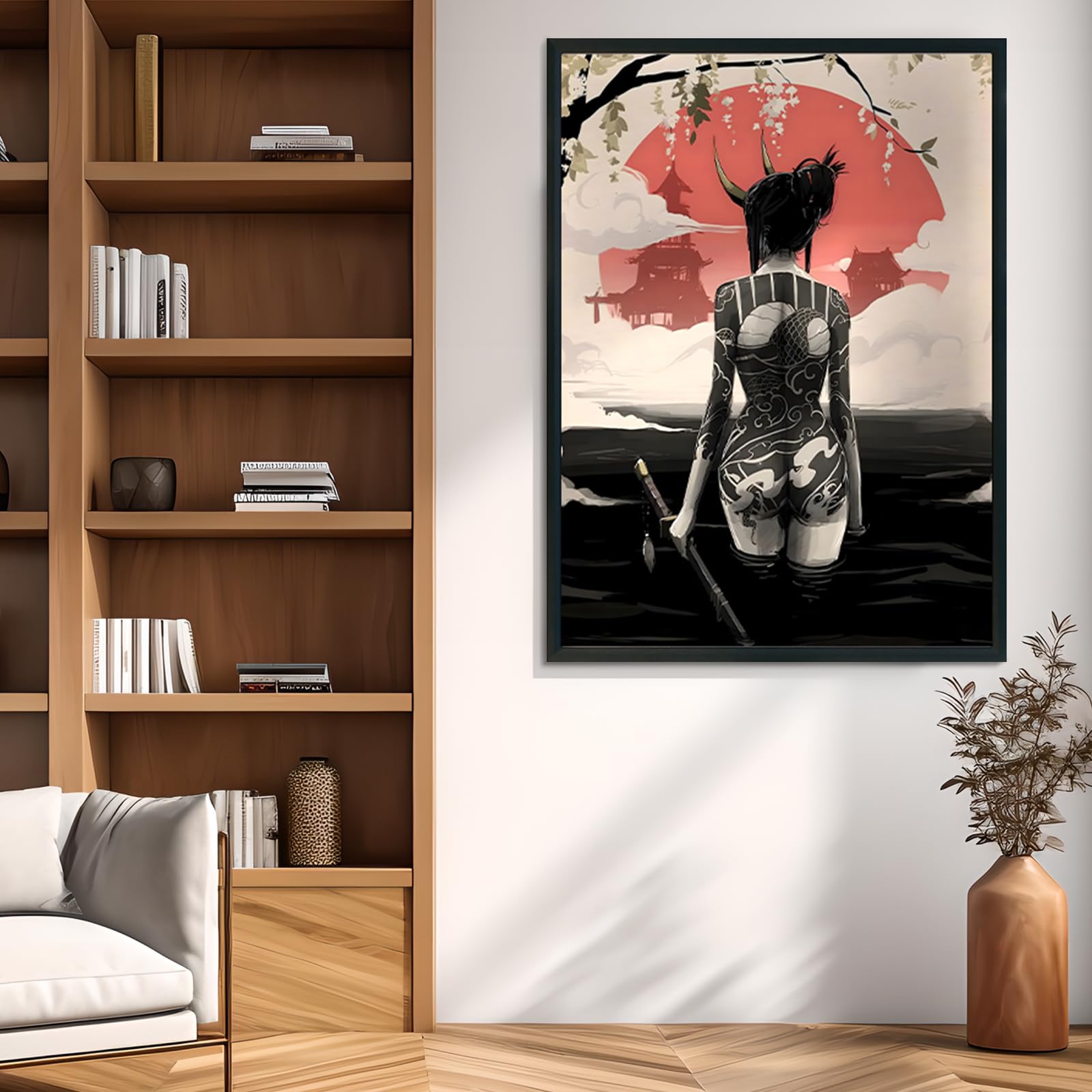 KAIDAARTLH Japanese Samurai Poster, Modern Geisha Paintings - Image 2