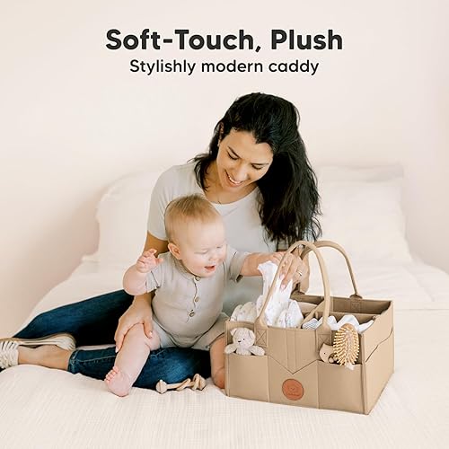Miniatura 2 de KeaBabies Organizador de pañales - Organizador de bebé para guardería, organizador de almacenamiento de automóvil, cesta de regalo para bebé,