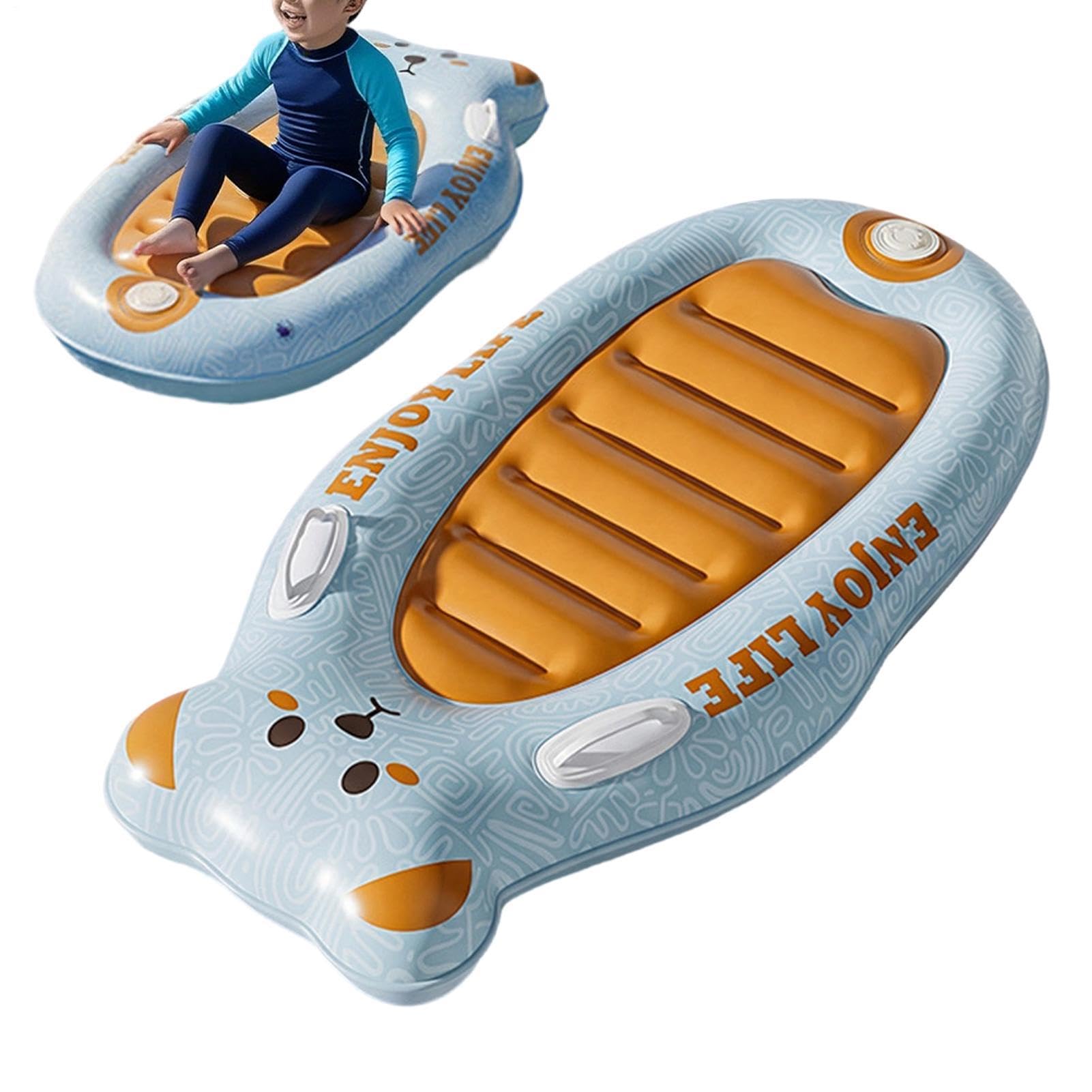 Planche de surf gonflable avec poignées pour piscine | Bodyboard d'été pour enfants, lac, parc aquatique, camp d'été, vacances, voyage, toboggan aquatique