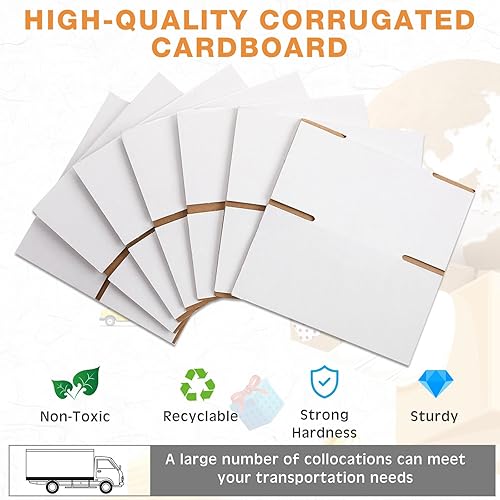 Vista 3 de Yeaqee 72 cajas de envío de cartón corrugado, cajas de envío pequeñas para embalaje, embalaje para mudanzas, pequeñas empresas, almacenamiento