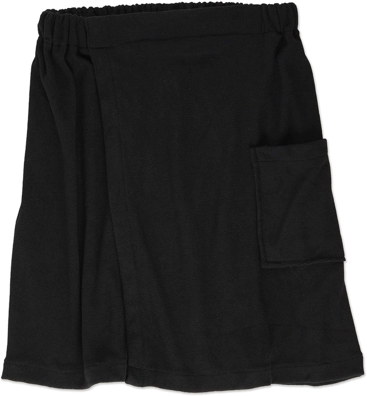 DII Men’s Terry Shower Wrap Collection Adjustable with Velcro and Pocket, 54×20, Black DII Men’s Terry Shower Wrap Collection Adjustable with Velcro and Pocket, 54×20, Black