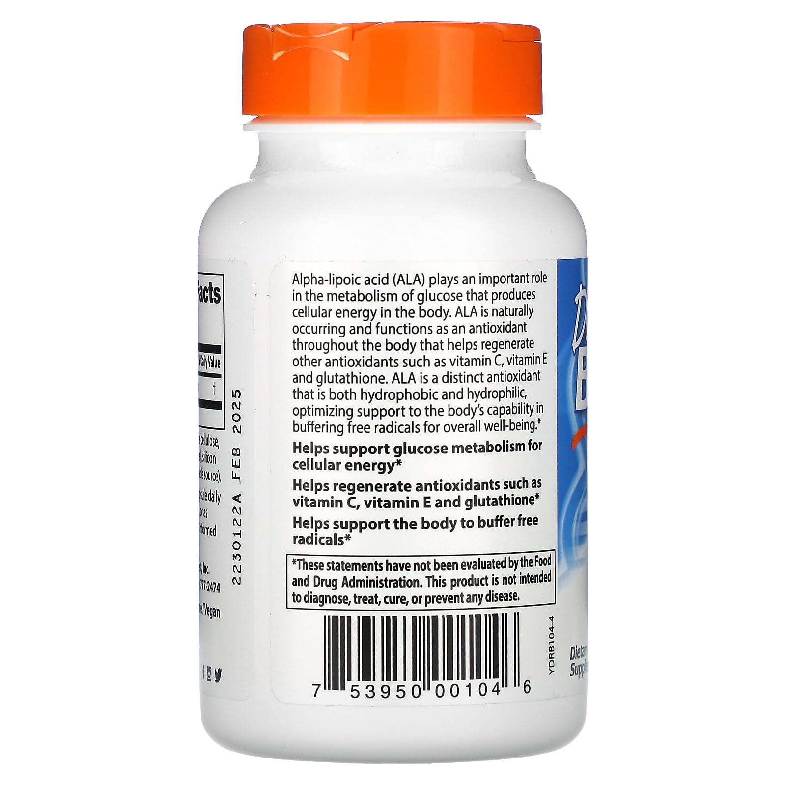Meilleur acide alpha-lipoïque, 150 mg, 120 Capsules - Doctor est le meilleur