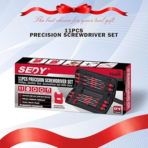 Miniatura 6 de Juego de destornilladores de precisión de 11 piezas, mini destornilladores magnéticos para lentes, relojes, computadoras, portátiles, teléfonos,