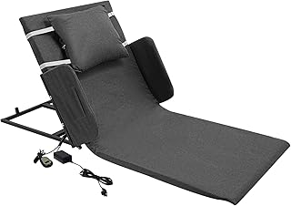 Electric Power Lifting Adjustable Bed Back Rest 330lbs for Patient Back Lumbar Support, Assist Elderly to Get Out of Bed Easily, Electric Auxiliary Backrest for The Elderly, Disabled, Gray