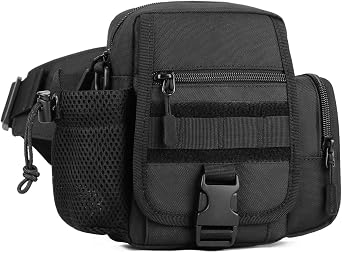 Huntvp Bumbag Tactical Waist Bag, Military Waist Pack Bum Bags for Men and Women, Travel Bum Bag Belt Bags for Outdoors Walking Running Camping Trekking