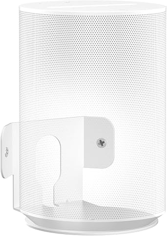 Heavy-Duty Speaker Mount for Sonos Era 100 and Era 100 SL Corner Wall Mount Bracket, Low Profile Wall Mount for Sonos Era 100 and Era 100 SL Speaker Corner Mount Easy to Install, White