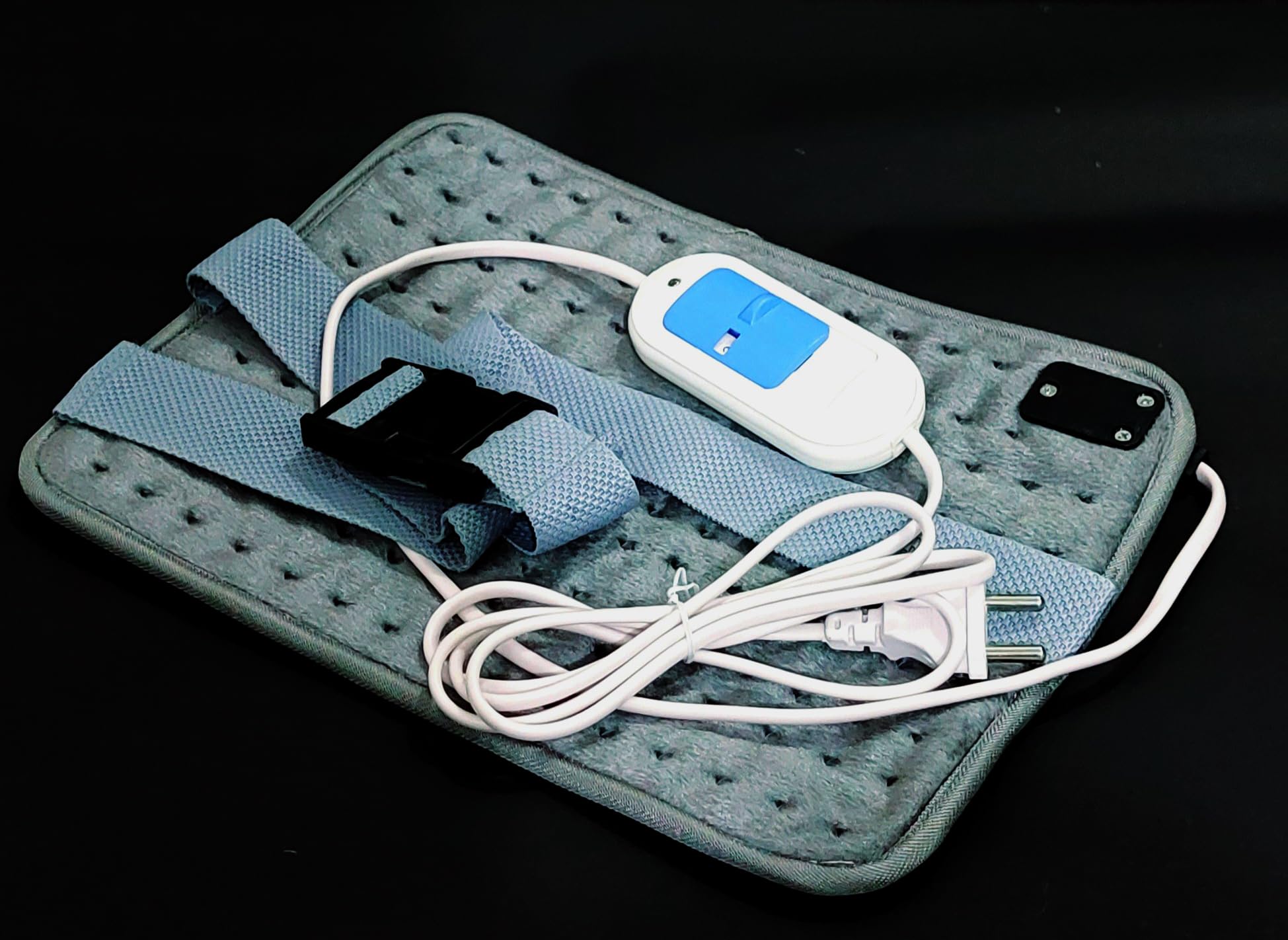 RBS Electric Heating Pad - Orthopaedic Lower Back Heating Belt Heat Therapy Waist Wrap with 3 Temperature Settings for Pain Relief of Abdominal Stomach Lumbar Muscle Strain etc (B0BQ6BCX4W) Amazon Price History, Amazon Price Tracker