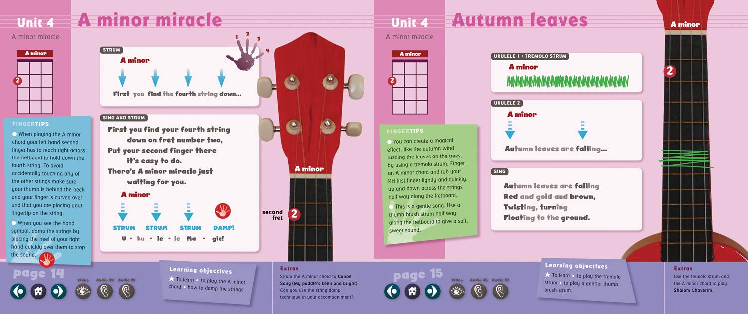 Ukulele Magic Tutor Book 1: Teacher’s edition with audio and video support
