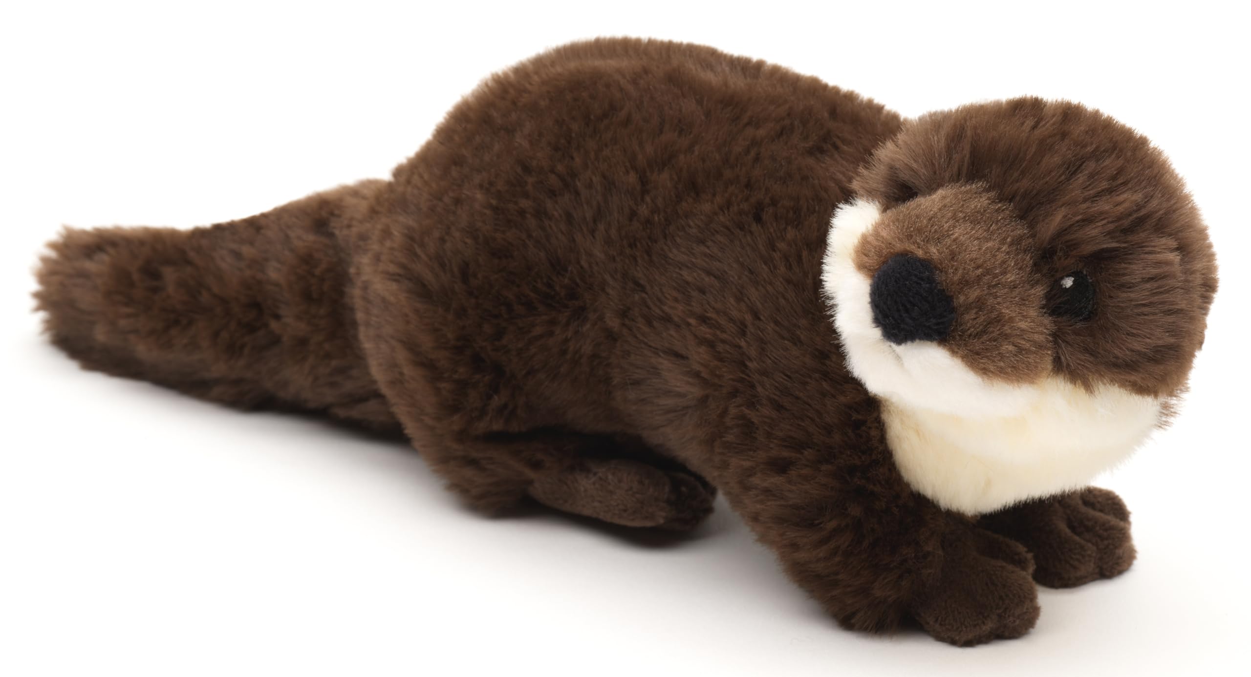 Uni-Toys - Eco-Line - Otter, Standing - 100% Recycled Material - 25 cm (Length) - Plush Otter - Plush Toy, Cuddly Toy