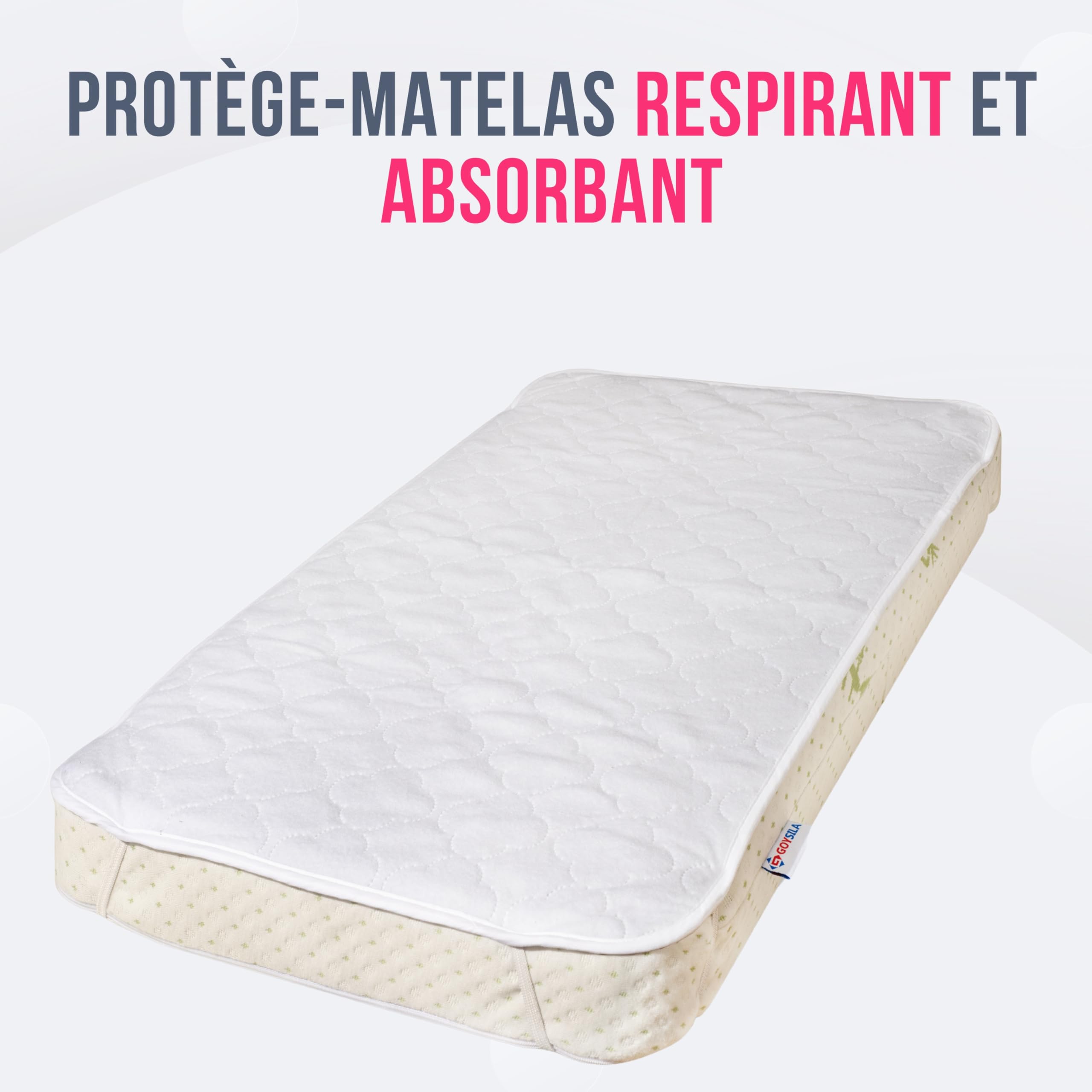 GOYSILA Drap Housse Cododo Bebe 2 pièces 100% Coton + 1 Alèse Protégé Certifié Oeko-Tex Compatible Berceau Chicco Cosleeping Magic Kinderkraft Safety Matelas 50x83 (des Nuages)