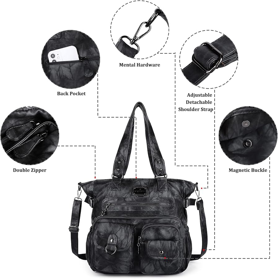 Amazon.com: Angel Kiss Purses and Handbag for Women Soft PU