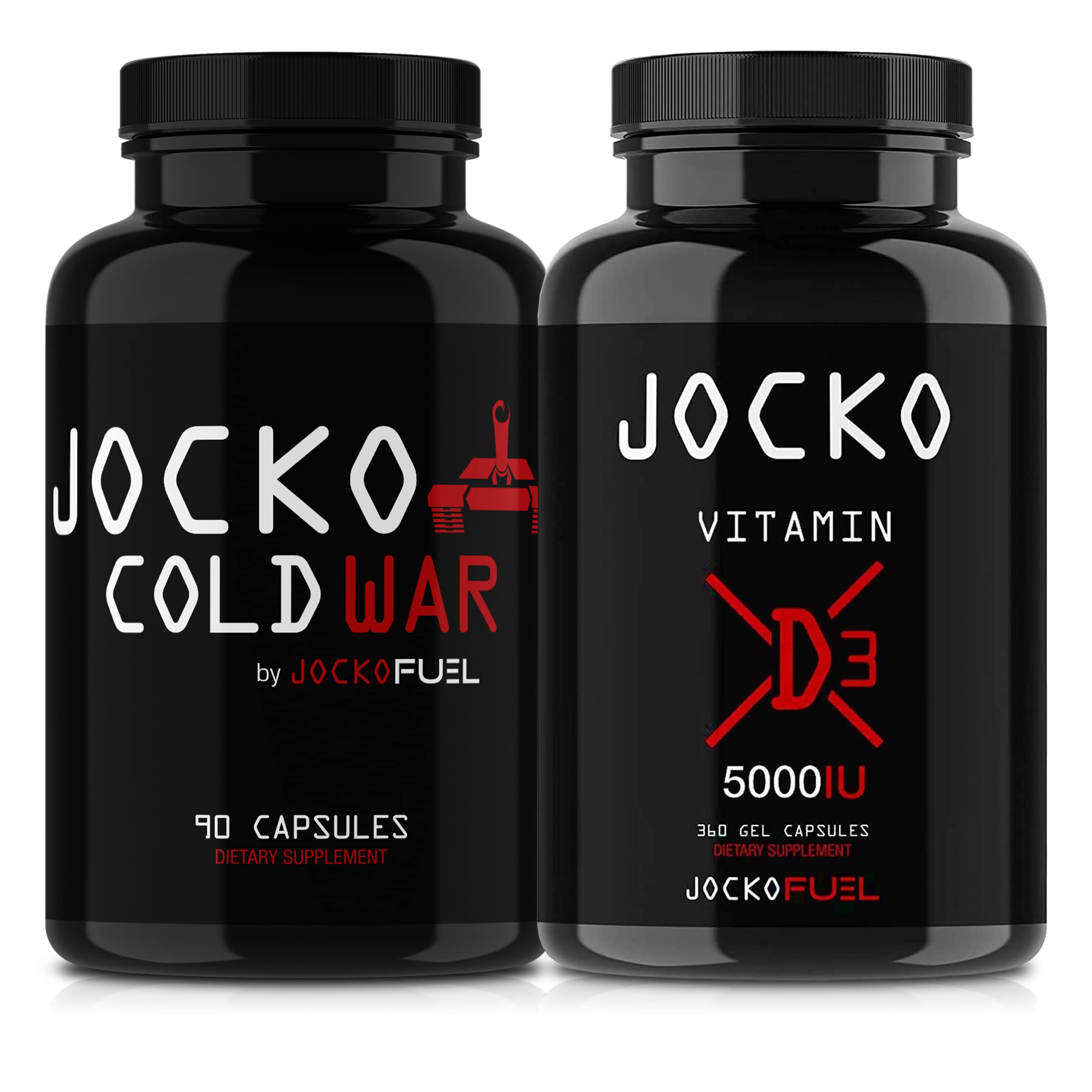 Origin Jocko Fuel Immune Support Stack: Cold War Immune Support Supplement + Jocko Vitamin D3 5000IU Supplements (30 Day Supply)