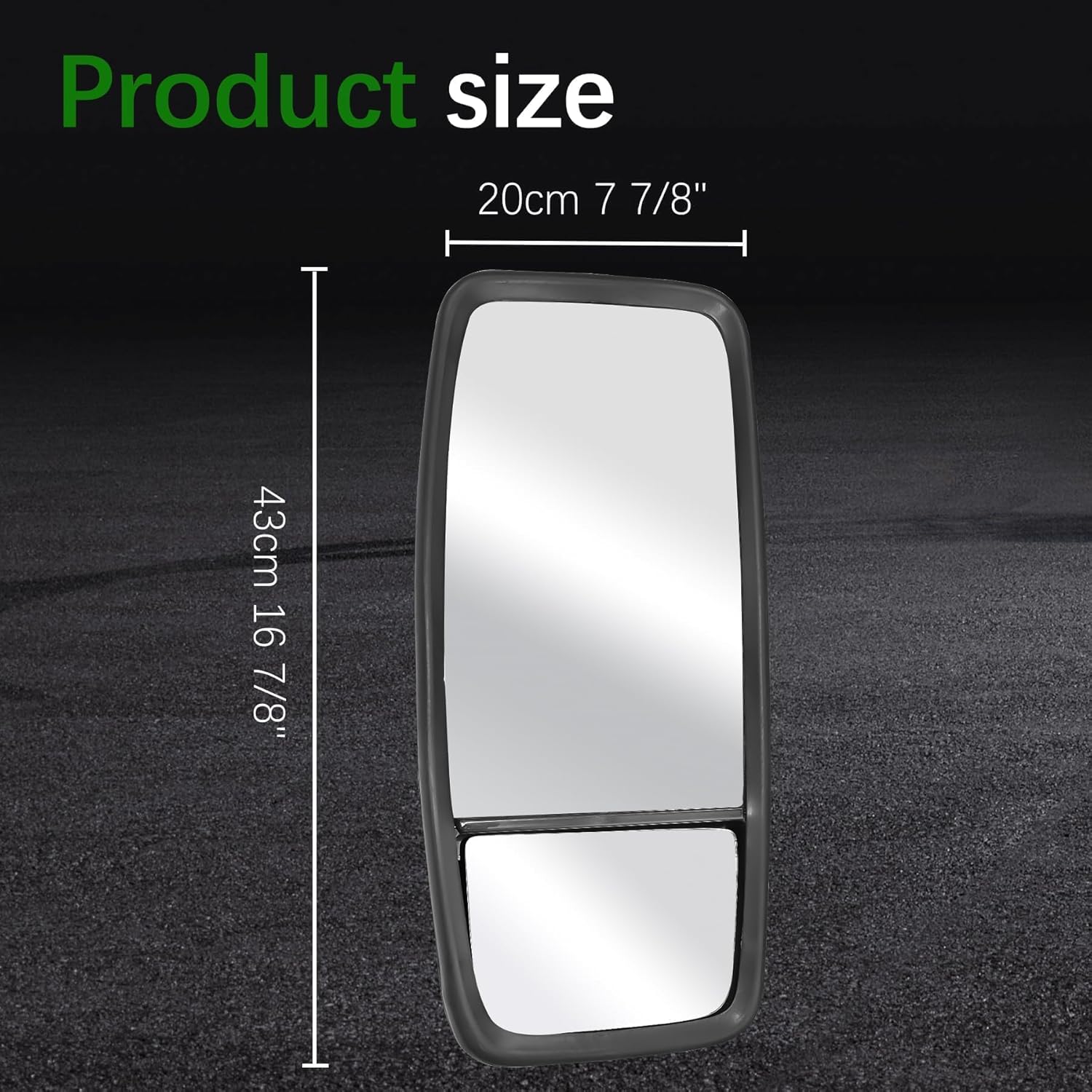 Side Door Mirror Left Driver Side Fit for 2007-2023 ISUZU NPR NPR-HD NPR-XD NQR NRR for 2008-2023 Chevy GMC W3500 W4500 W5500 Truck Rear View Mirror Replaces 8980493150 (Right Side)