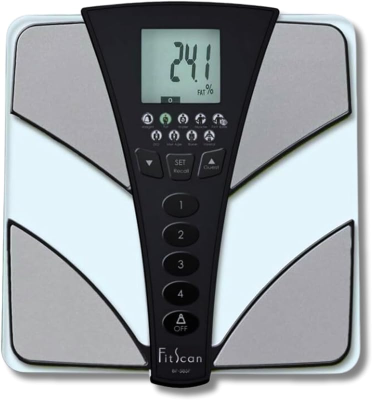 FitScan BC-585F - Japan Technology Multi-Frequency Body Composition Monitor - Smart Digital InBody Scale with Fat, Muscle Mass, BMI, Caloric Intake, Metabolism, and Visceral Fat Tracker