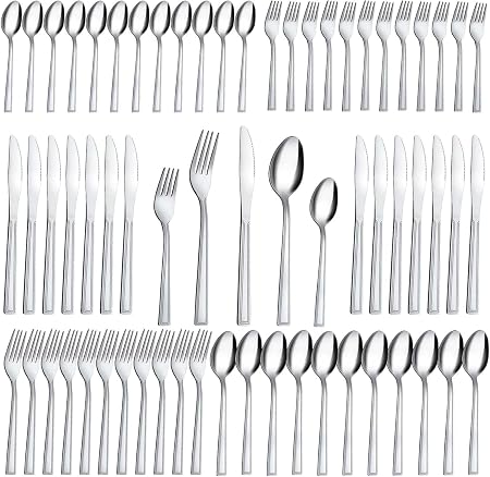 Hunnycook Silverware Set for 12-60PCS Stainless Steel Silverware Set, Include