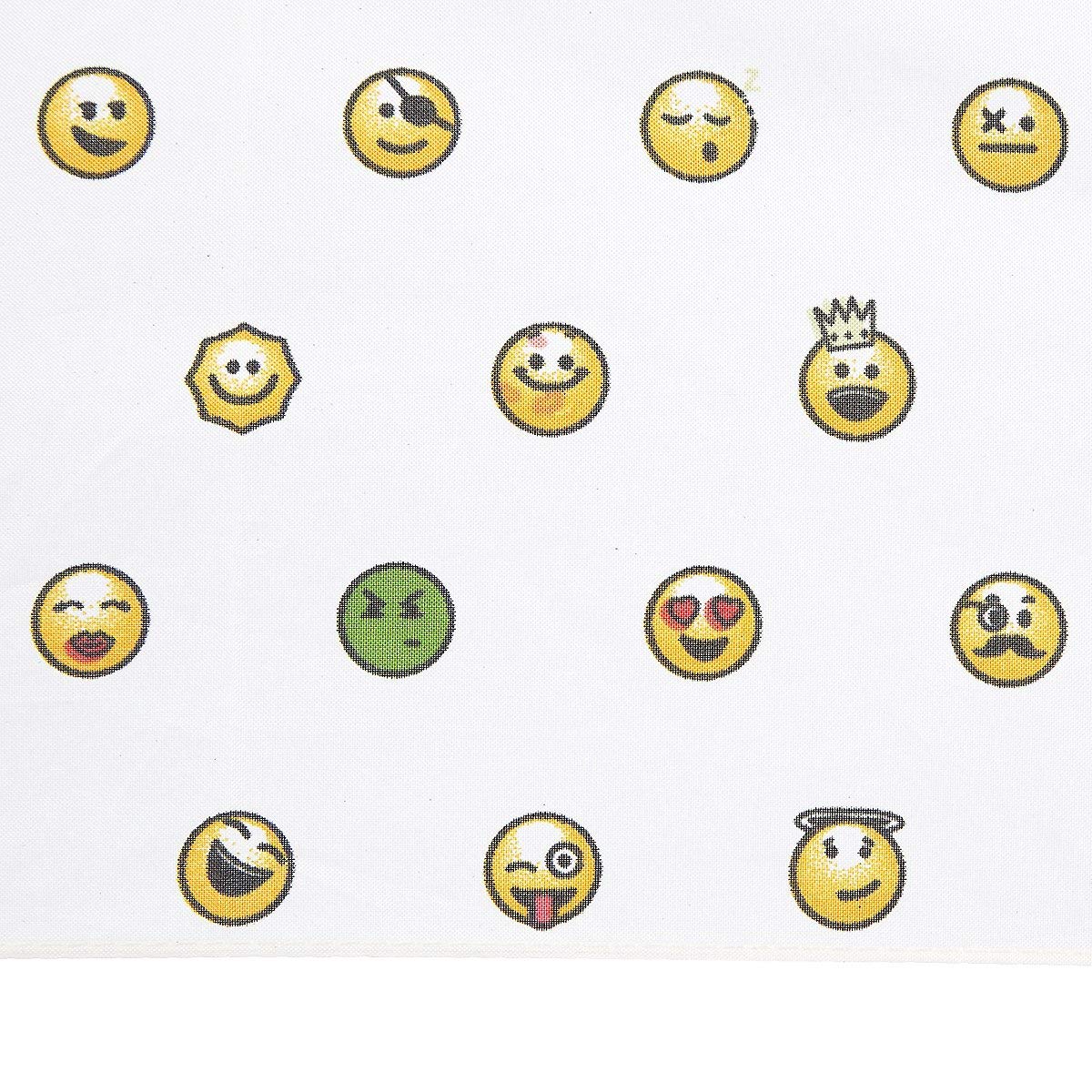 Cuatrogotas Paraguas Plegable Emoticonos Negro