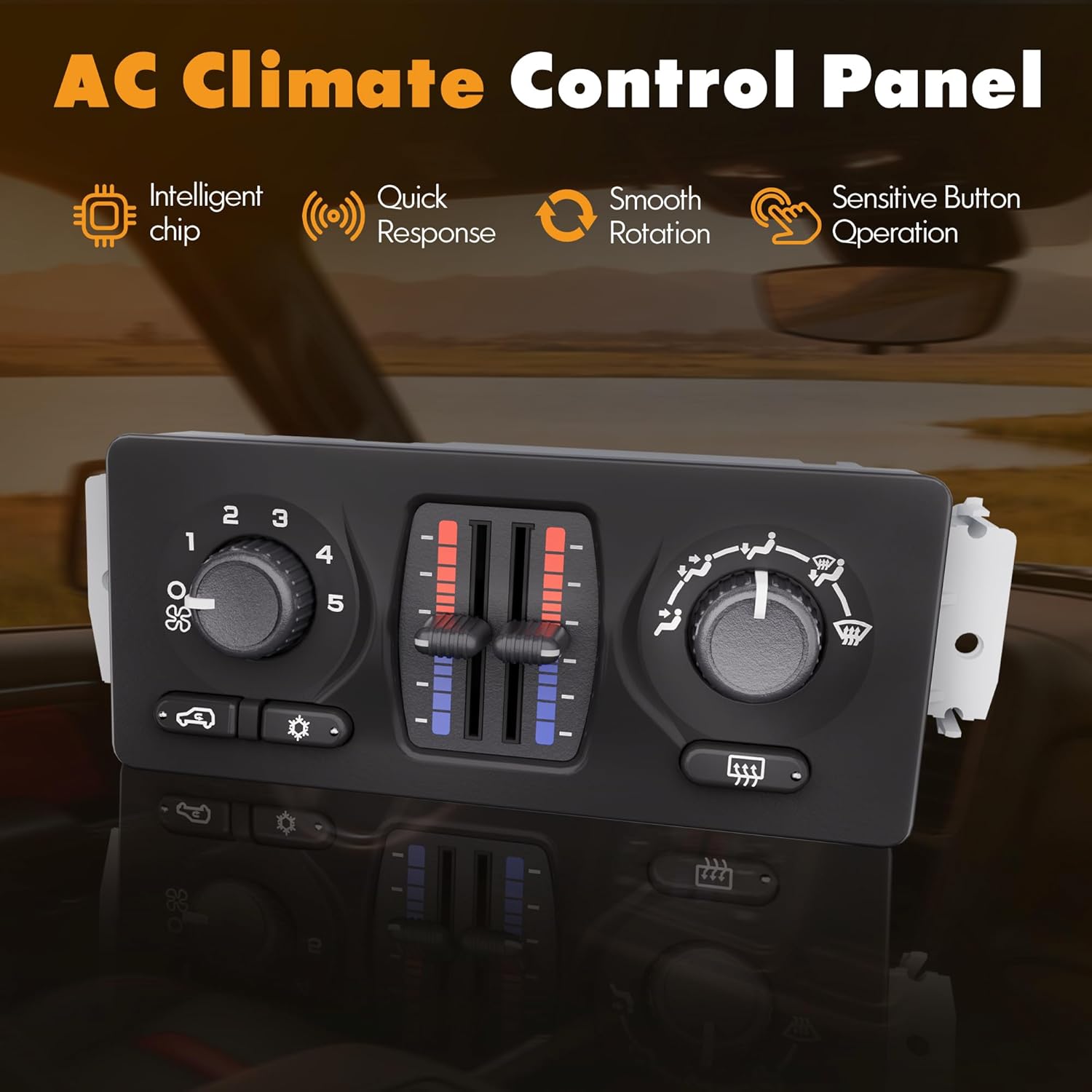 599-210XD Climate Control Module AC Heater HVAC Panel Compatible with 2003-2007 Chevy Silverado GMC Sierra 1500 2500 3500 Tahoe Suburban Avalanche Trailblazer Yukon XL Envoy Buick Cadillac Isuzu Saab