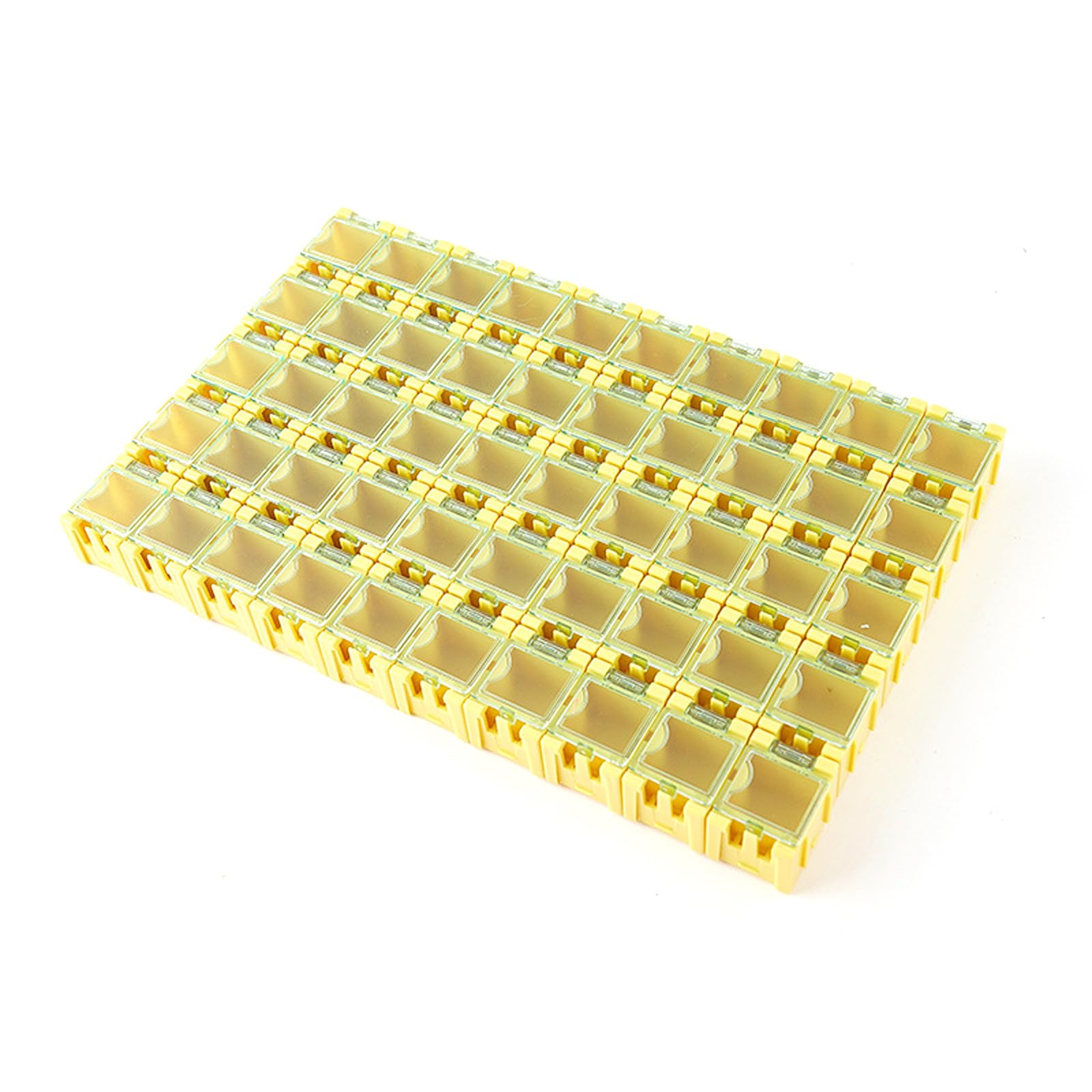 YROHGKPN Of 50 Sturdy ABS Component Organizers Boxes with Clear Lids for Electronic Parts Storage Resistor Organizers Case