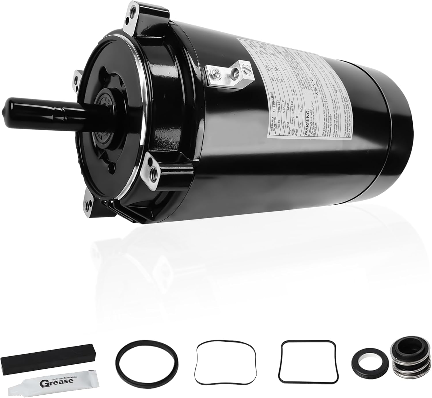 UST1152 1.5 PH Pool Pump Motor Compatible with Century Motor and Most Hayward/Super Pump/Super II and Jacuzzi Magnum pool pumps