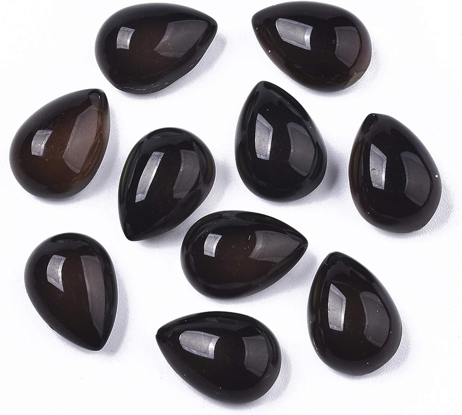 Craftdady Temperature Sensing Color Changing Glass Cabochons Translucent Crystal Mood Cabochons for Pendant Jewelry Ring Cuff Making