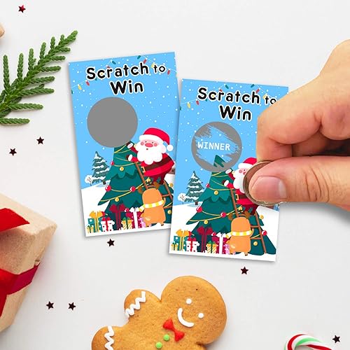 Miniatura 4 de Yangmics Direct Tarjetas de Navidad para raspar (paquete de 40) Juego de fiesta de Navidad para eventos festivos  grupos, niños y adultos  Boletos