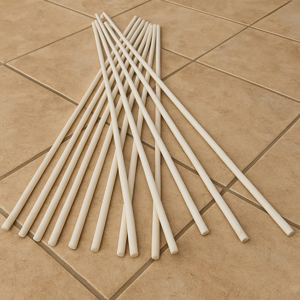 4mm Fibre Glass Rods 200cm Roman Blind Rods 6 X 2 Meters, Off White