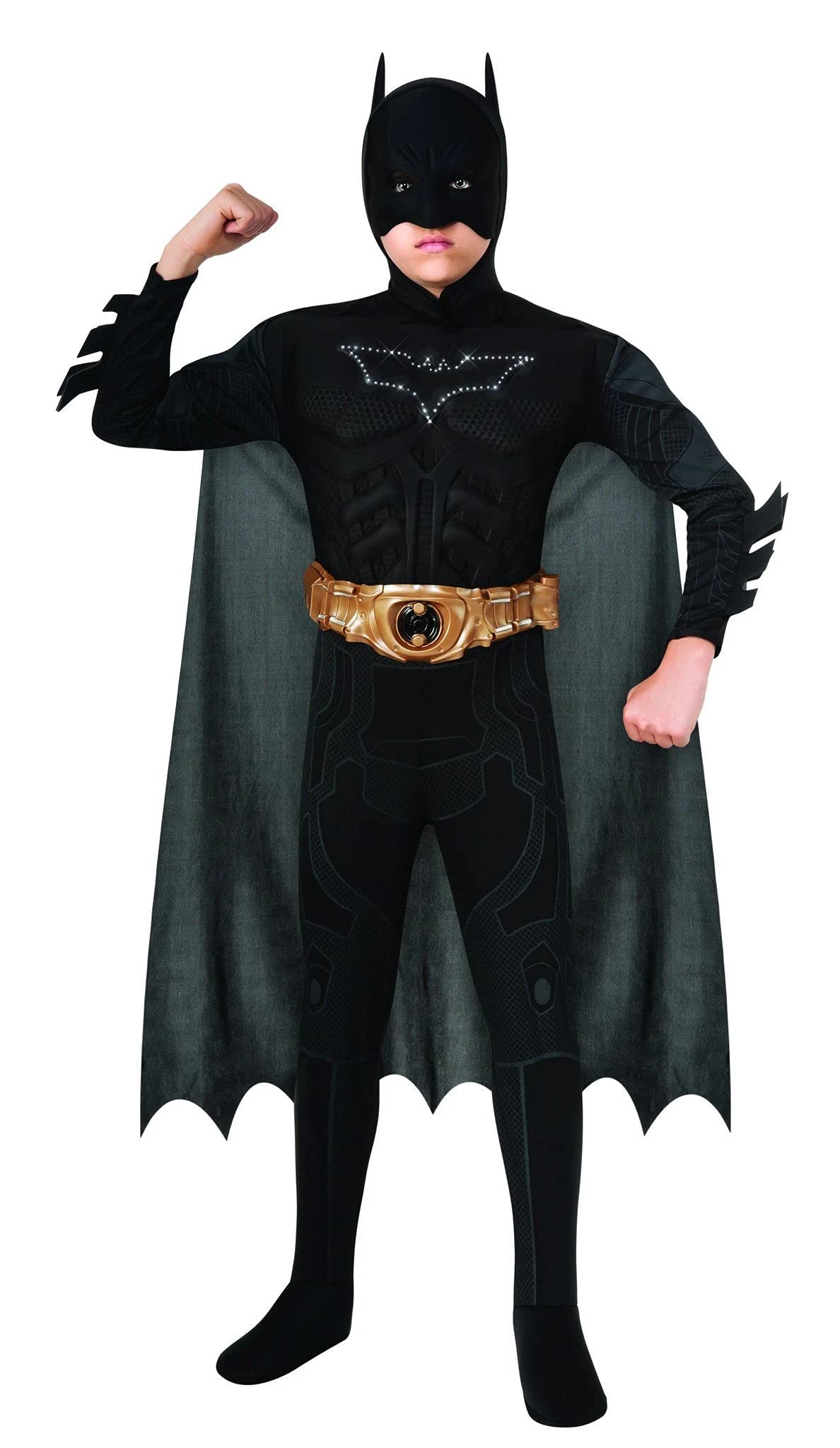Batman Dark Knight Rises Kinderkostüm – Mit Licht-up Logo, Maske & Cape, Größe Medium – Offiziell Lizenziert Von DC Comics