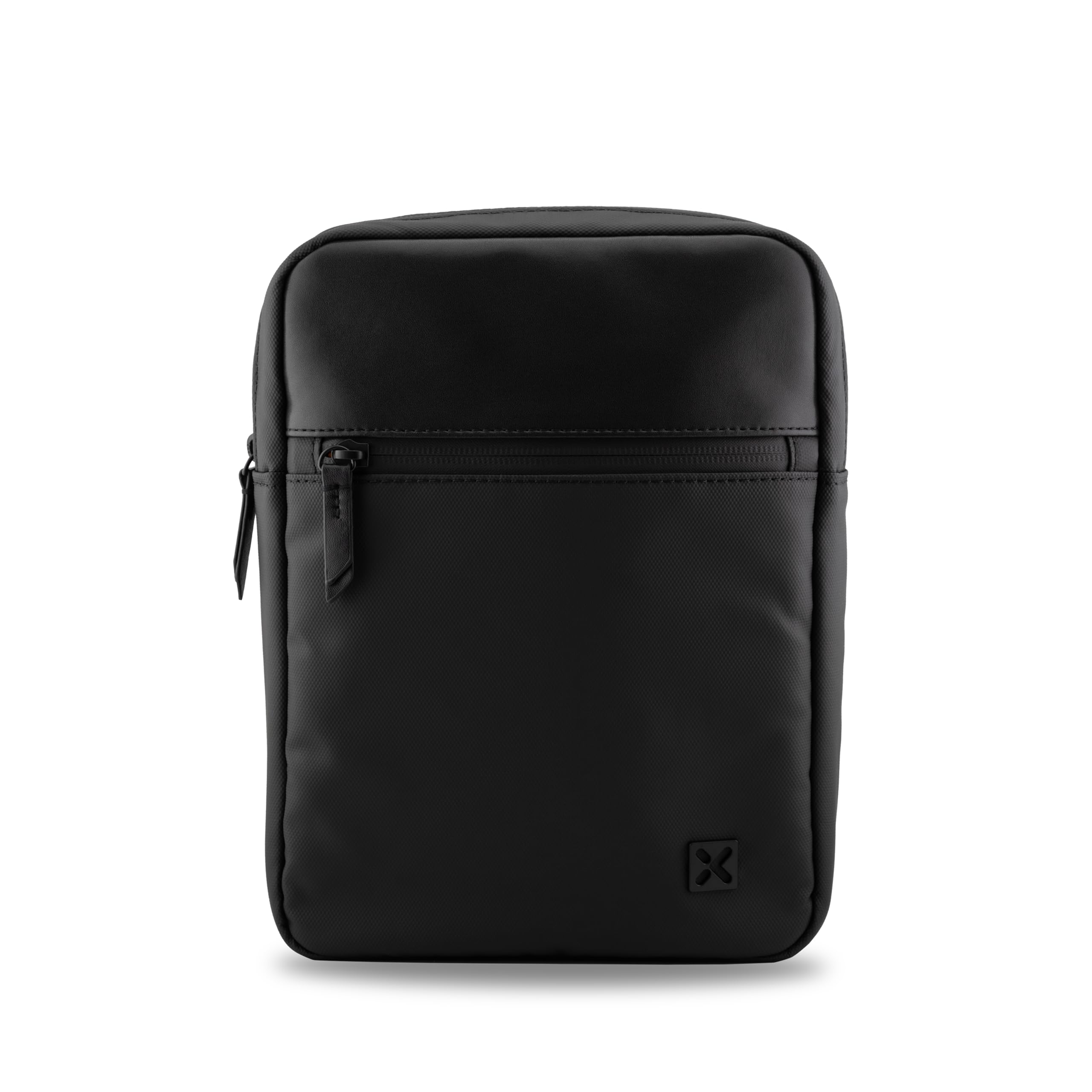 CroX - Bolsa cruzada de hombro a prueba de olores de 4L con tecnología X-Flow, unisex, elegante y minimalista, Negro - 6