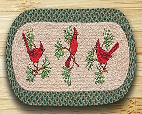 Earth Rugs Tablerunner, 13 x 36", Verde