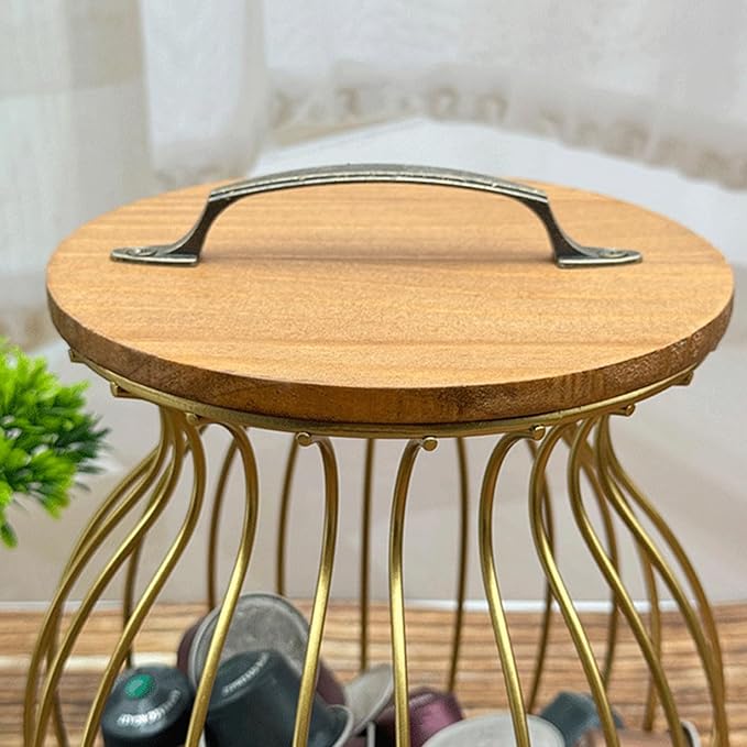 Contenedor de café multipropósito con tapa dorado y negro 5 L miniatura 6