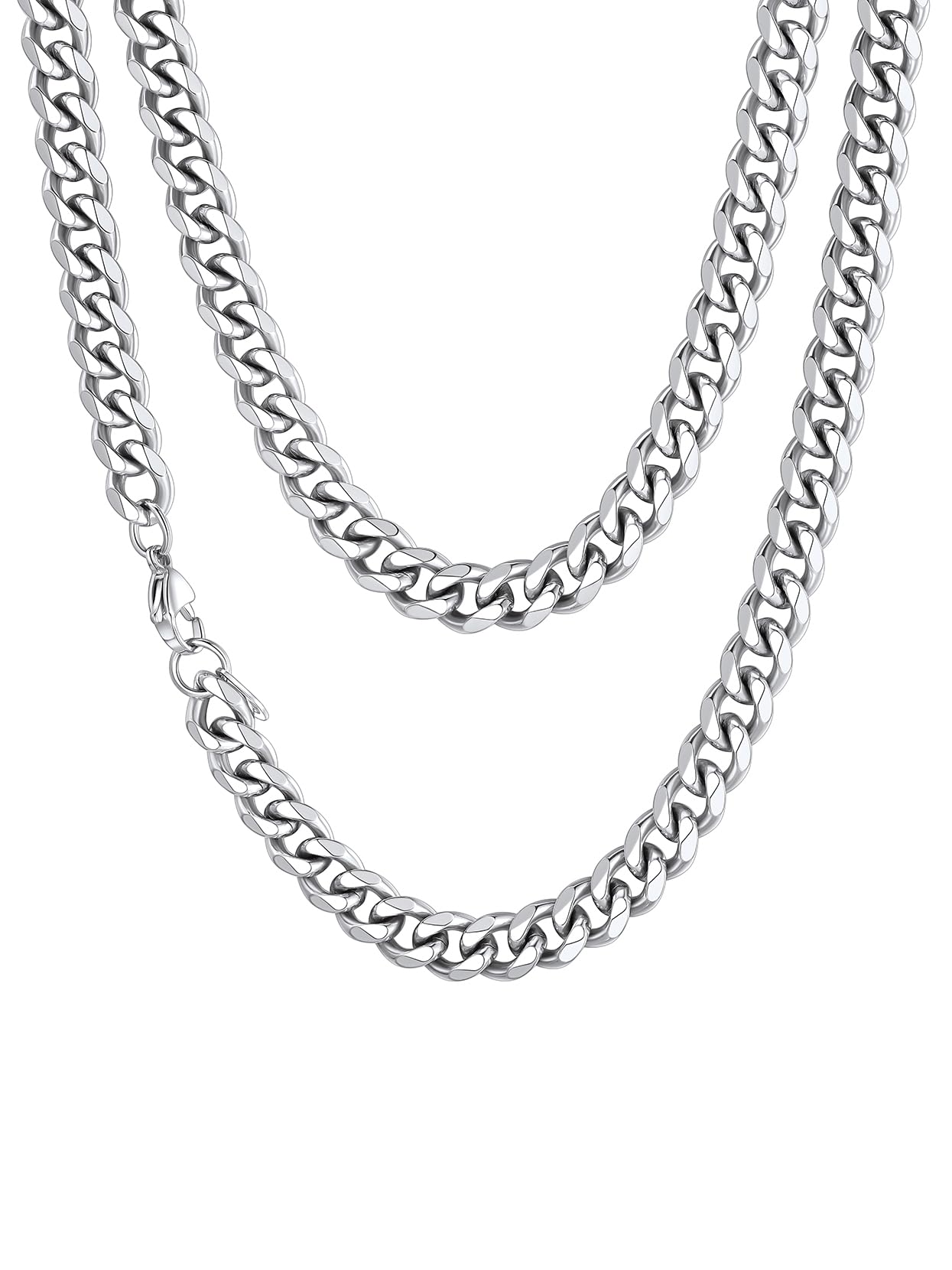 Richsteel Herren Halskette Klassische Panzerkette 3/6/9/12mm