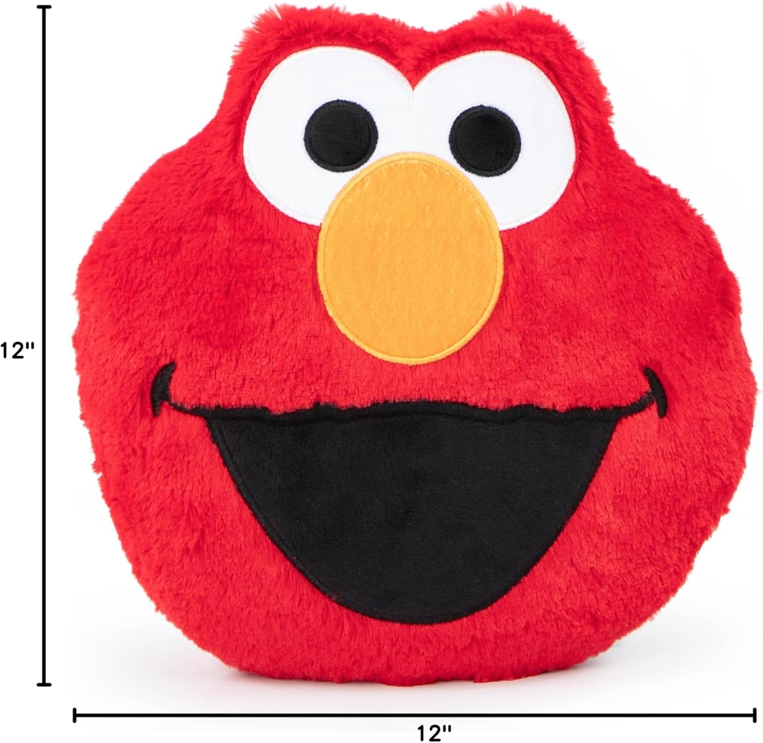 Jay Franco Sesame Street Elmo Plush Pillow and 40" Inch x 50" Inch Throw Blanket - Kids Super Soft 2 Piece Nogginz Set (Official Sesame Street Product)