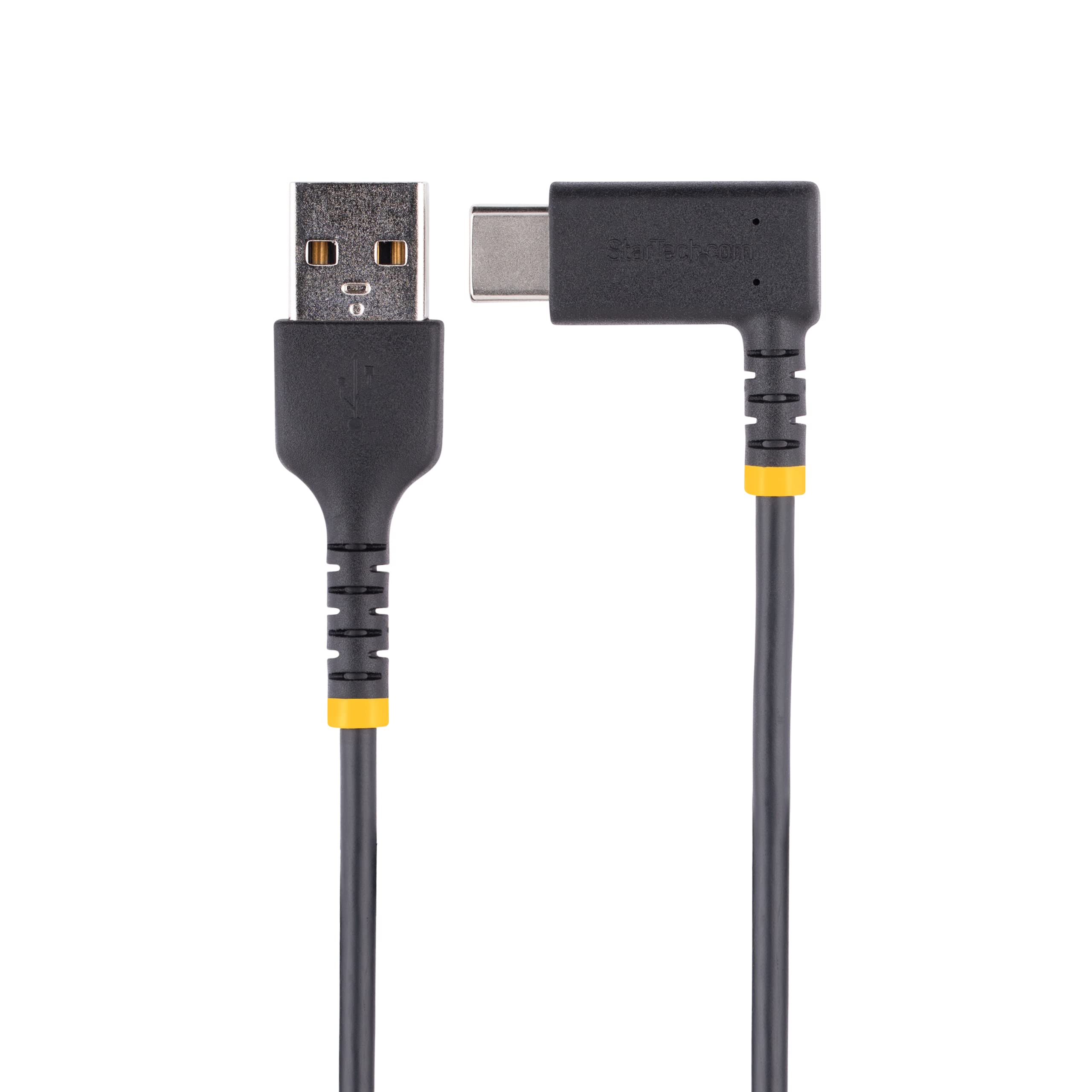 Cavo USB C A USB-A Angolo Retto 90° 6A | Ricarica Rapida 60W E Trasferimento Dati 480Mbps | Corto 25cm In Nylon Intrecciato | Per Auto, Power Bank, Cellulare, Tablet - 4
