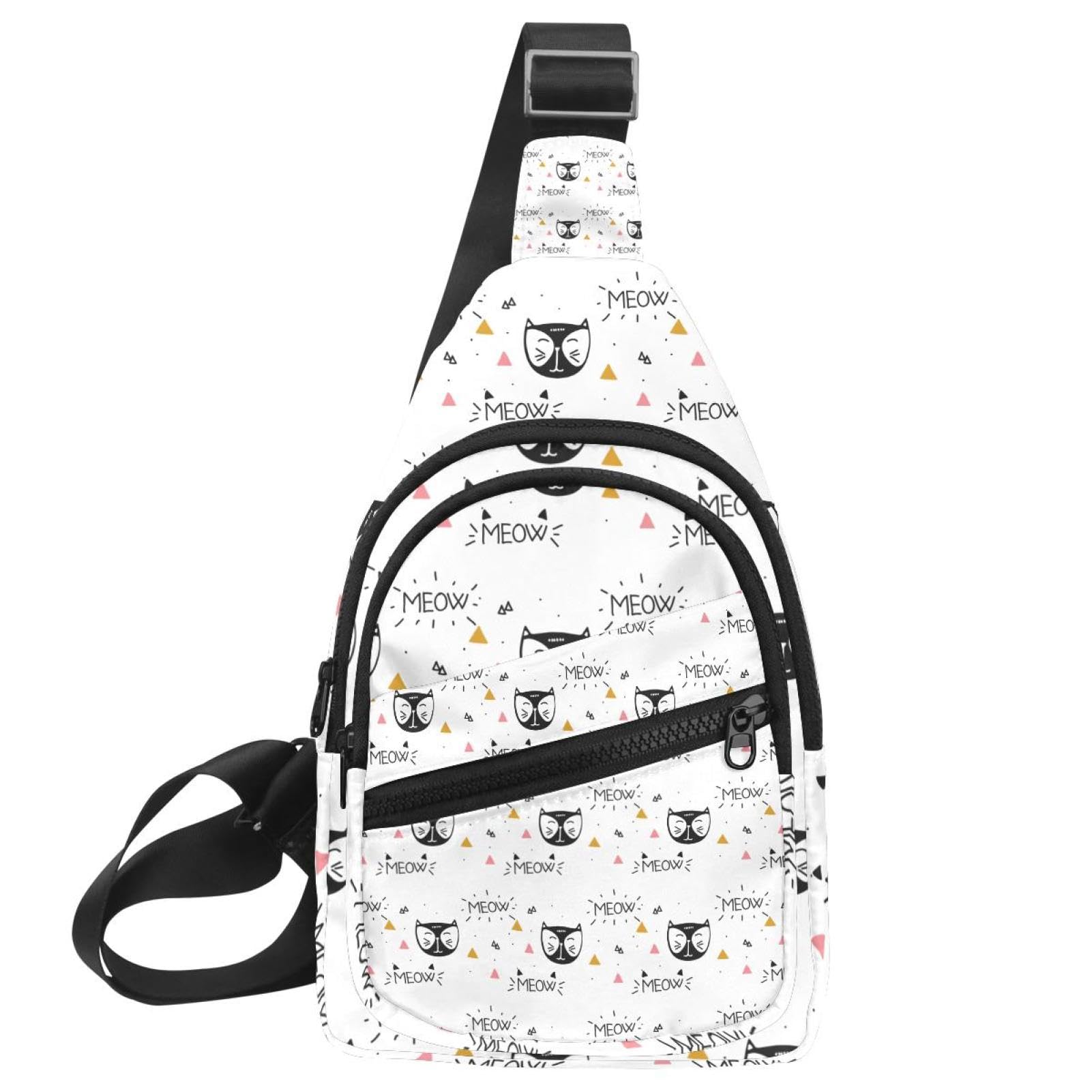 Bolso de hombro geométrico azul unisex y mochila bandolera ajustable 7