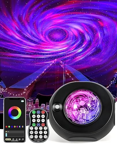 Proyector de galaxia para dormitorio, proyector de estrellas, control remoto y aplicación, altavoz de ruido blanco, luces nocturnas LED de 14 disponible en Yaxa Costa Rica