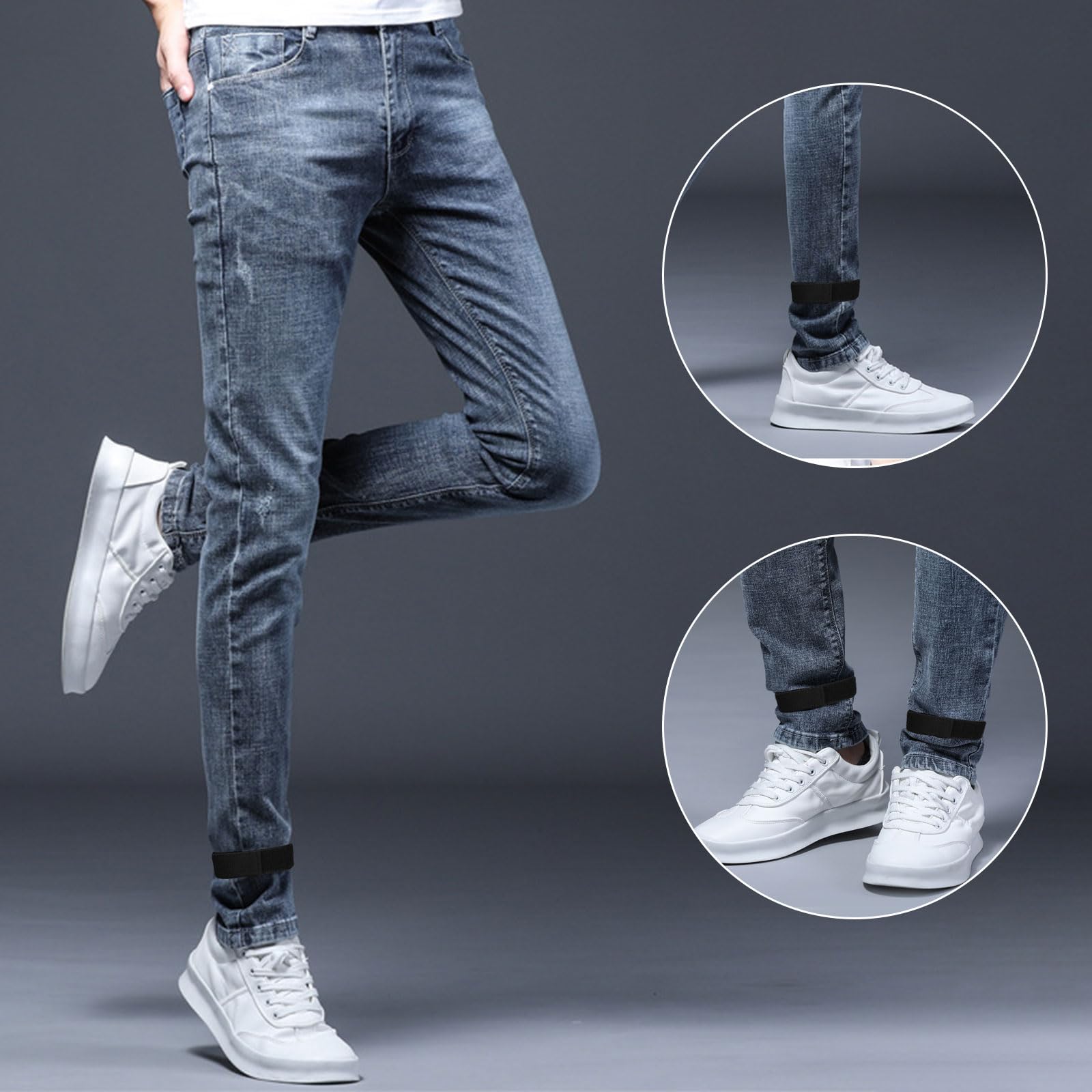 XNIVUIS 2 works Bicycle Clips, High Elastic Cycling Pant Band, Bike Clips Trousers, Trousers Boots Blousers Strap - Image 4
