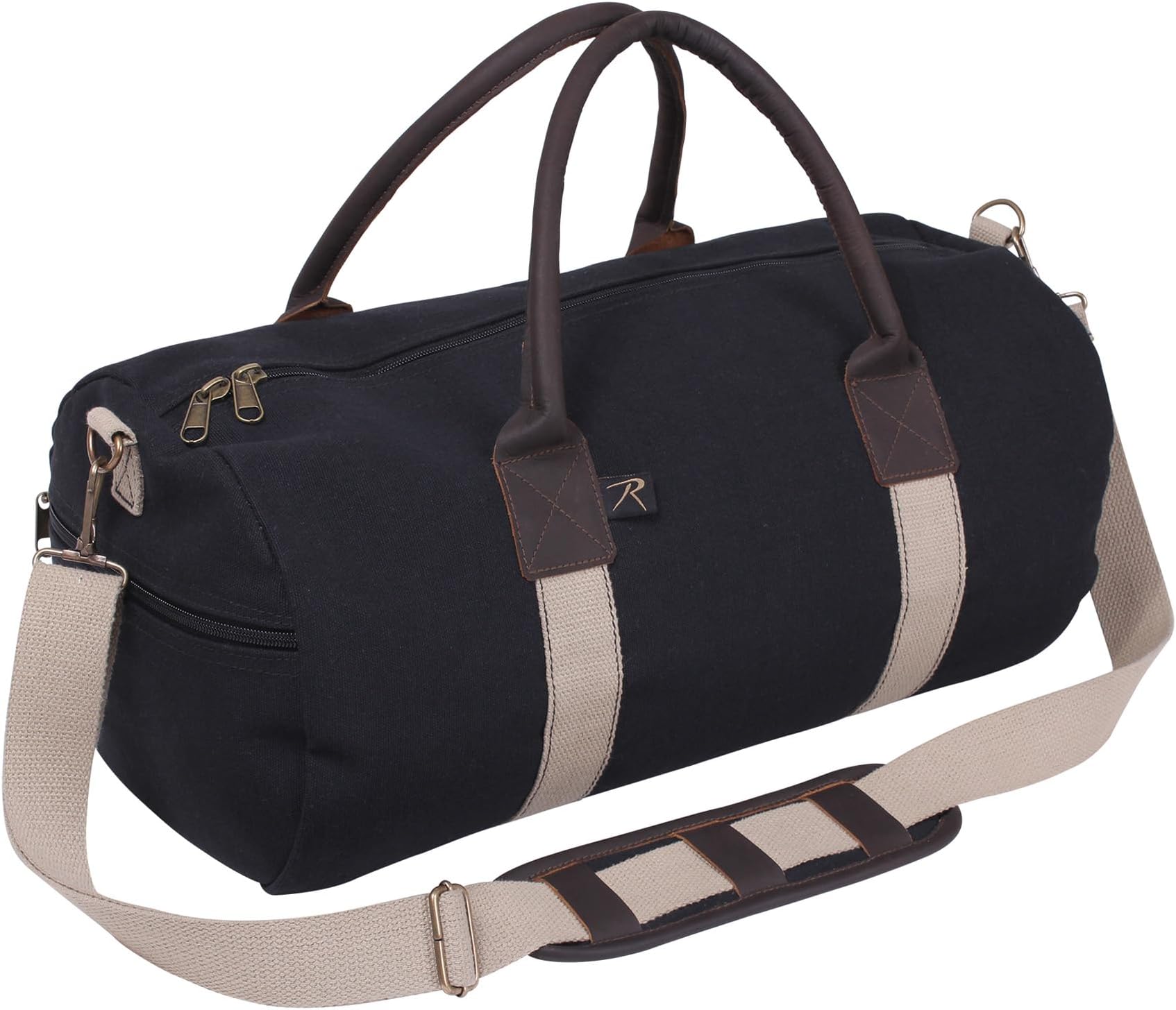 Rothco 19" Canvas and Leather Gym Bag
