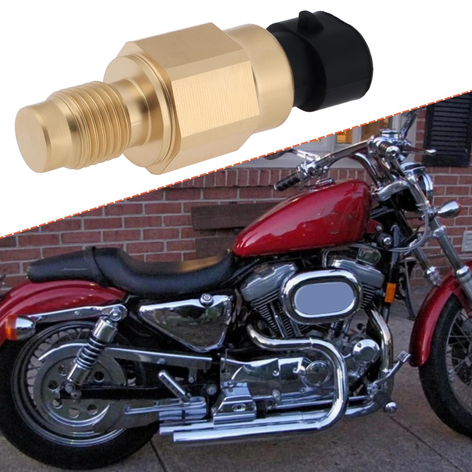 Ricambio sensore temperatura a 2 pin 32446-99 3244699 compatibile con Harley-Davidson Big Twin 1999-2017