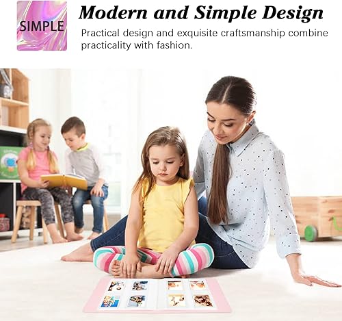 Vista 47 de 256 Álbum de fotos para cámara Fujifilm Instax Mini/Polaroid imágenes de 2 x 3 pulgadas, álbum de fotos de 2 x 3 pulgadas para Fujifilm Instax Mini