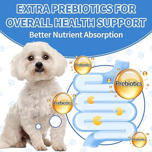 Miniatura 7 de Apoyo digestivo e intestinal para gatos y perros - Probióticos masticables suaves para gatos + suplemento de antibióticos de hierbas para perros,